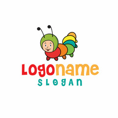 kids logo design vector
