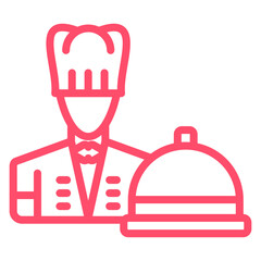 Vector Design Caterer Icon Style