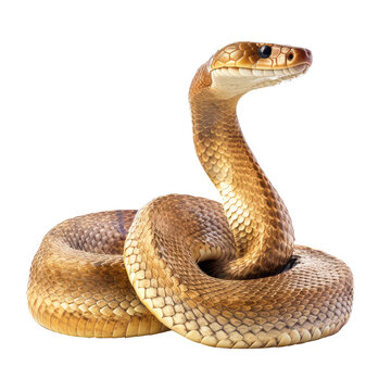king cobra snake on a transparant background, PNG	
