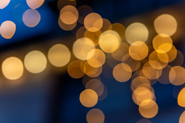 abstract background with orange lights