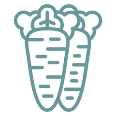 Vector Design Carrot Icon Style