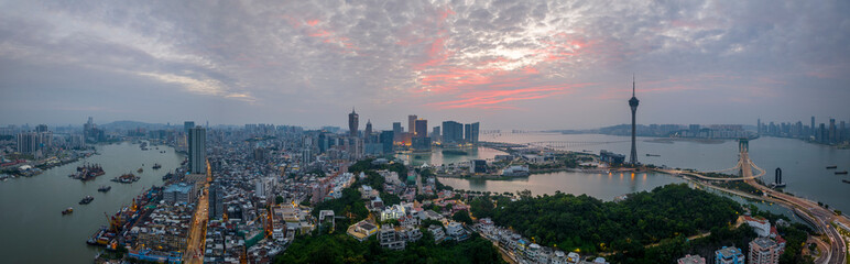 Macau Cityscape at Dawn