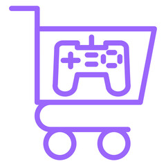 Vector Design Purchase Game Icon Style