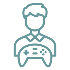 Vector Design Game Designer Male Icon Style