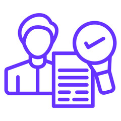 Vector Design Background Check Icon Style