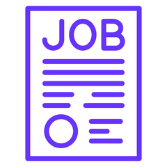 Vector Design Job Application Icon Style