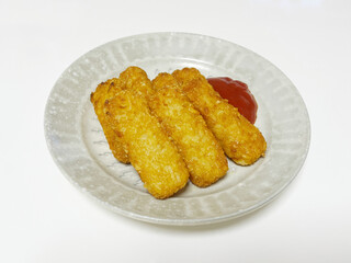 hash browns with tomato ketchup