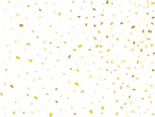 Modern Gold Rectangular Confetti