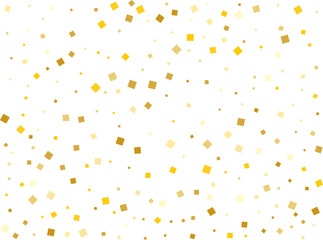 Stylish Golden Square Confetti
