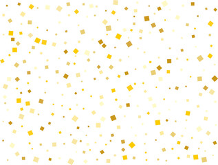 Stylish Golden Square Confetti