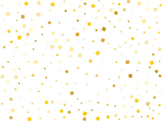 Stylish Golden Square Confetti