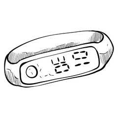 smartwatch handdrawn illustration