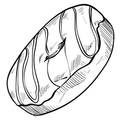 donut handdrawn illustration
