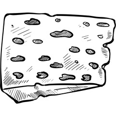 cheese handdrawn illustration