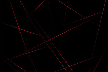 Abstract black with red lines, triangles background modern design. Vector illustration EPS 10.