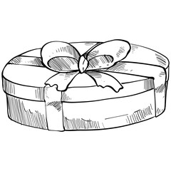 gift box handdrawn illustration