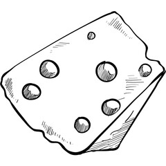 cheese handdrawn illustration