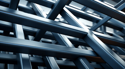 Obraz premium Abstract geometric background with triangles and buildings cells