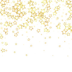 Starry night fairy tale background.