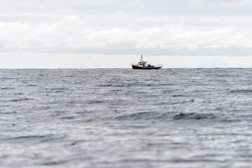 Pleasant Bay Marina fishing village boat tour whale watching Cape Breton Island Cabot Trail Nova Scotia Highlands Canada