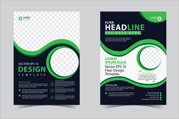 Flyer design, brochure template layout design. Corporate business annual report, catalog, magazine, flyer mockup