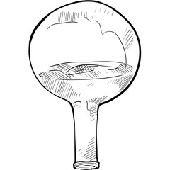 flask handdrawn illustration