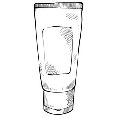 spa cream handdrawn illustration