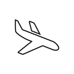 Airplane icon vector. Airplane logo design. Airplane vector icon illustration isolated on white background