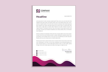 Simple creative modern letterhead templates for your project design