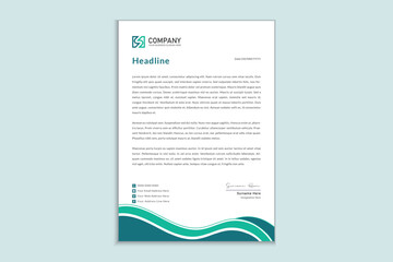 Simple creative modern letterhead templates for your project design