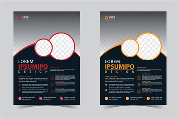 Flyer design, brochure template layout design. Corporate business annual report, catalog, magazine, flyer mockup