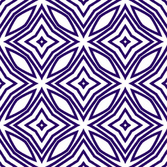 Ethnic hand painted pattern. Purple symmetrical