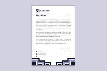 Simple creative modern letterhead templates for your project design