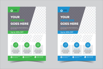 Flyer design, brochure template layout design. Corporate business annual report, catalog, magazine, flyer mockup