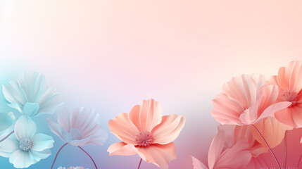 Beautiful spring design with flowers