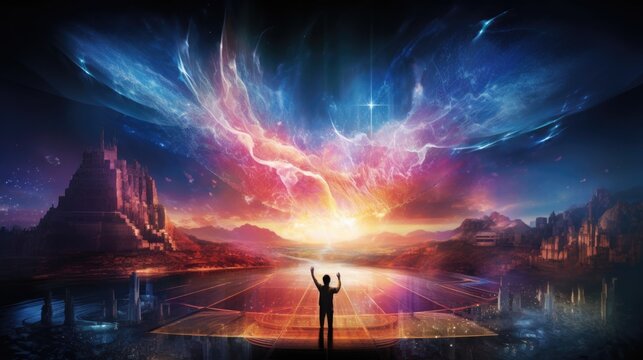 the mtg cy phirava 2016 brochure & flyer, in the style of captivating light effects, thx sound, bryce 3d, thai art, chiaroscuro, luminosity of water, installation-based 8k
