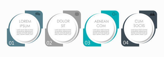 Infographic design template with place for your data. Vector illustration.