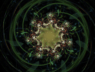 Imaginatory fractal abstract background Image