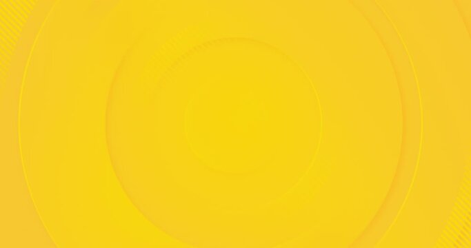 4k Sunny yellow orange corporate abstract background. Trendy animated  illustration with 3d round shapes. Circular soft geometric line Business hot sale design. Bright gradient seamless loop animation
