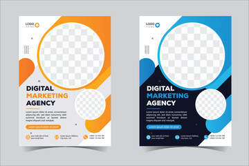 Flyer design, brochure template layout design. Corporate business annual report, catalog, magazine, flyer mockup