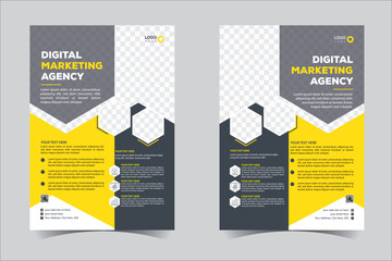 Flyer design, brochure template layout design. Corporate business annual report, catalog, magazine, flyer mockup