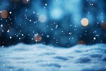 Fototapeta na wymiar Festive winter background Snow wallpapers setting the mood for Christmas and New Year