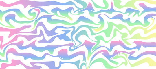 abstract linear rainbow pattern banner background