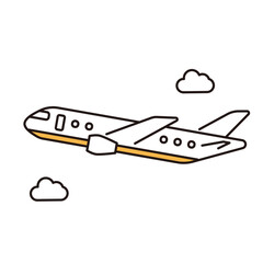 乗り物アイコン　飛行機	