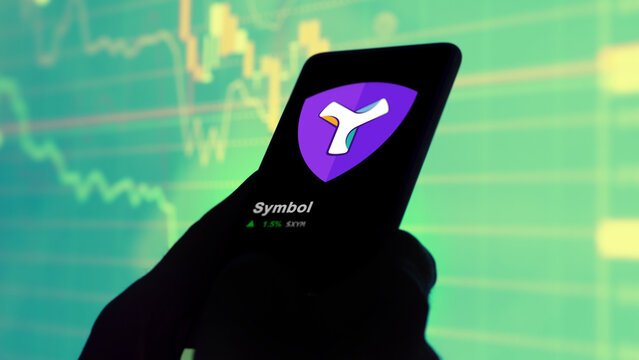 November 17th 2023. An investor analyzing the price of Symbol, the token coin $XYM on a crypto exchange sreen.