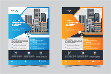 Flyer design, brochure template layout design. Corporate business annual report, catalog, magazine, flyer mockup