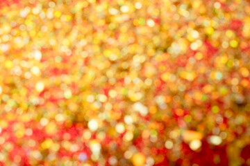 golden shiny background out of focus