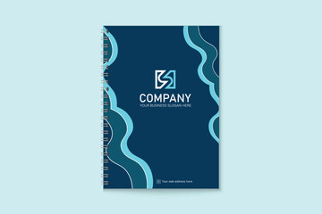 Notebook cover design with creative shape