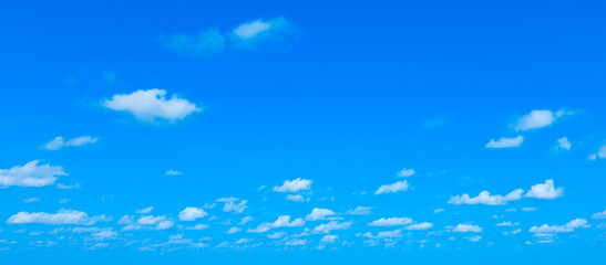 clouds in the blue sky. white fluffy clouds with blue sky