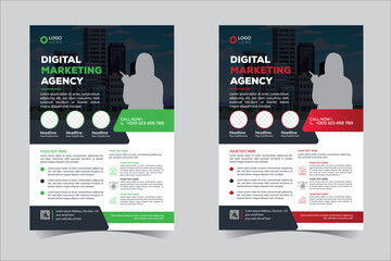 Flyer design, brochure template layout design. Corporate business annual report, catalog, magazine, flyer mockup